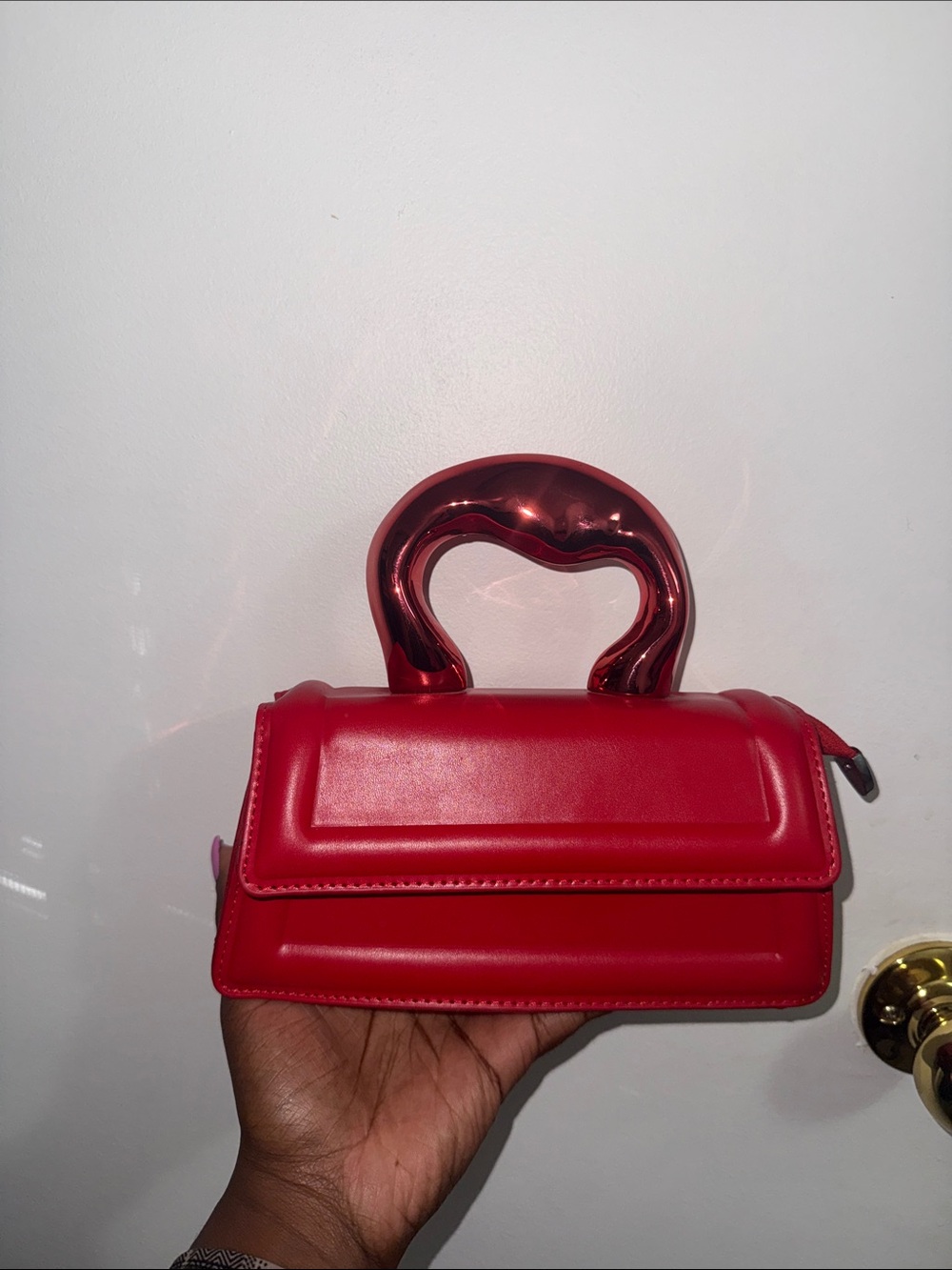 Red Women's Crossbody Clutch - Sleek Everyday Bag